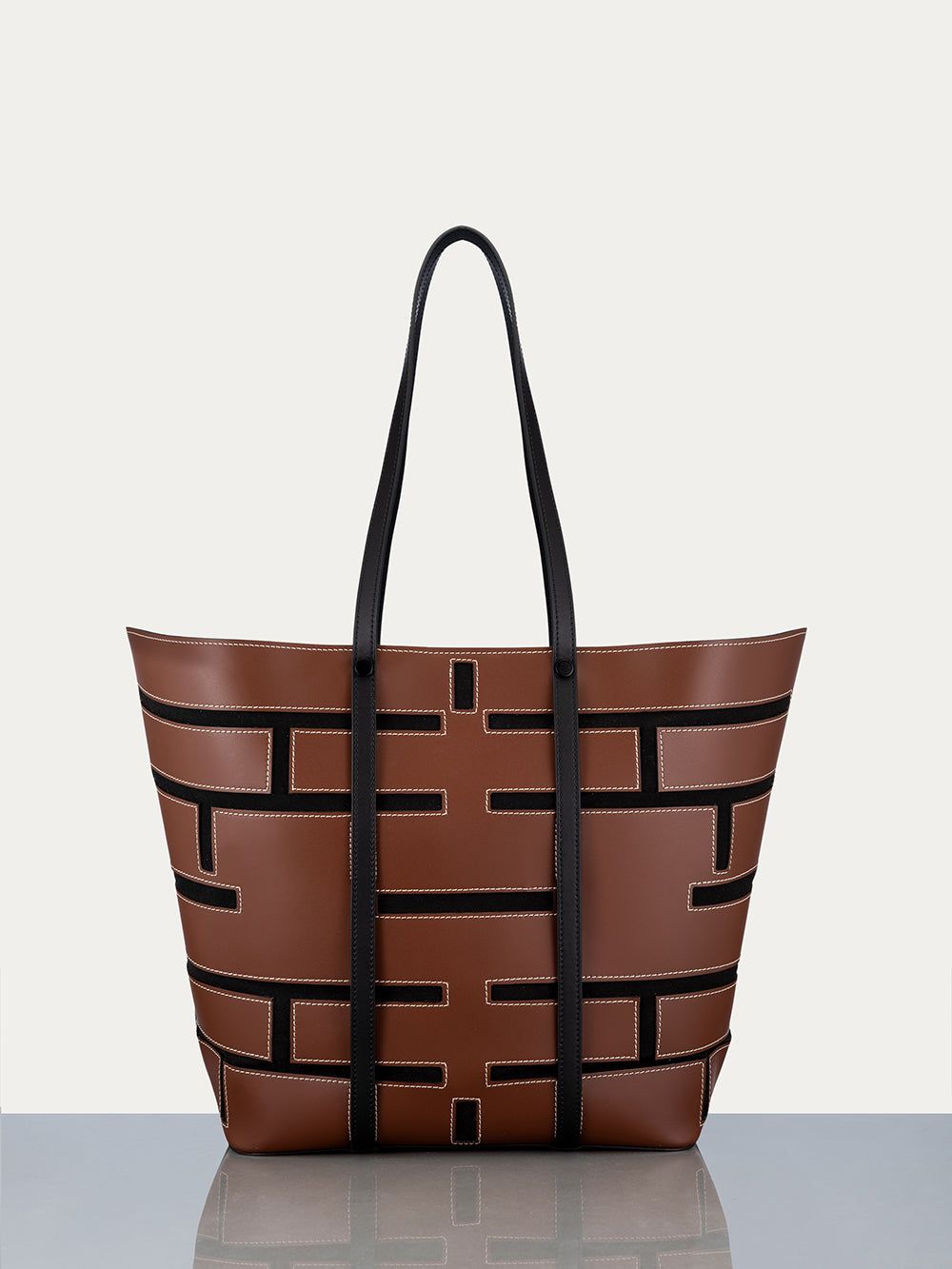Plaque Cut Out Tote -- Tobacco sold by Frame Denim