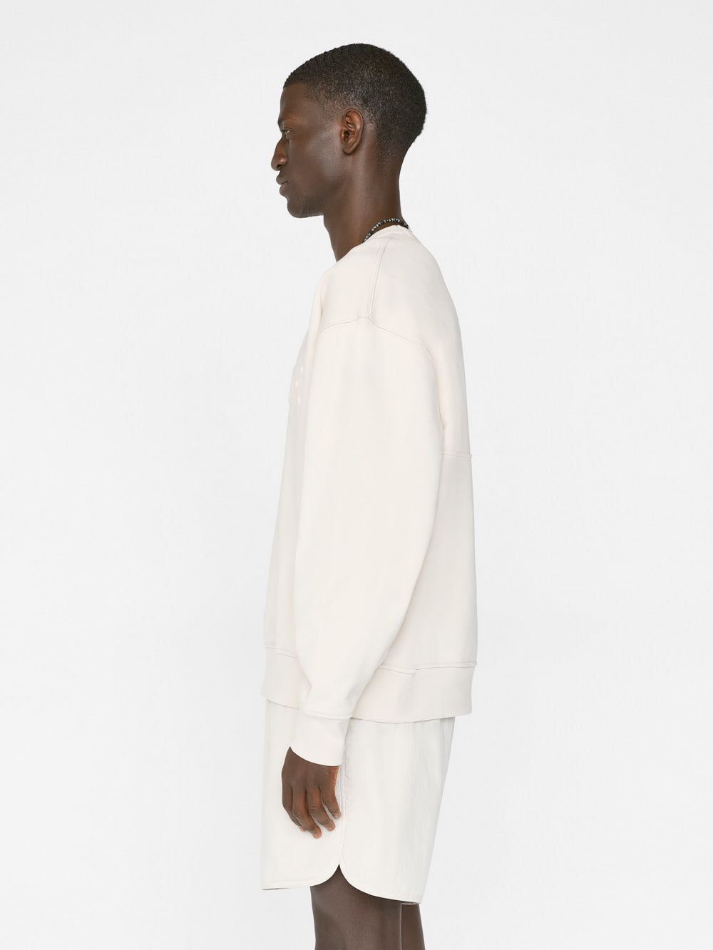 FRAME Embossed Crewneck -- White Beige sold by Frame Denim product image thumbnail 6