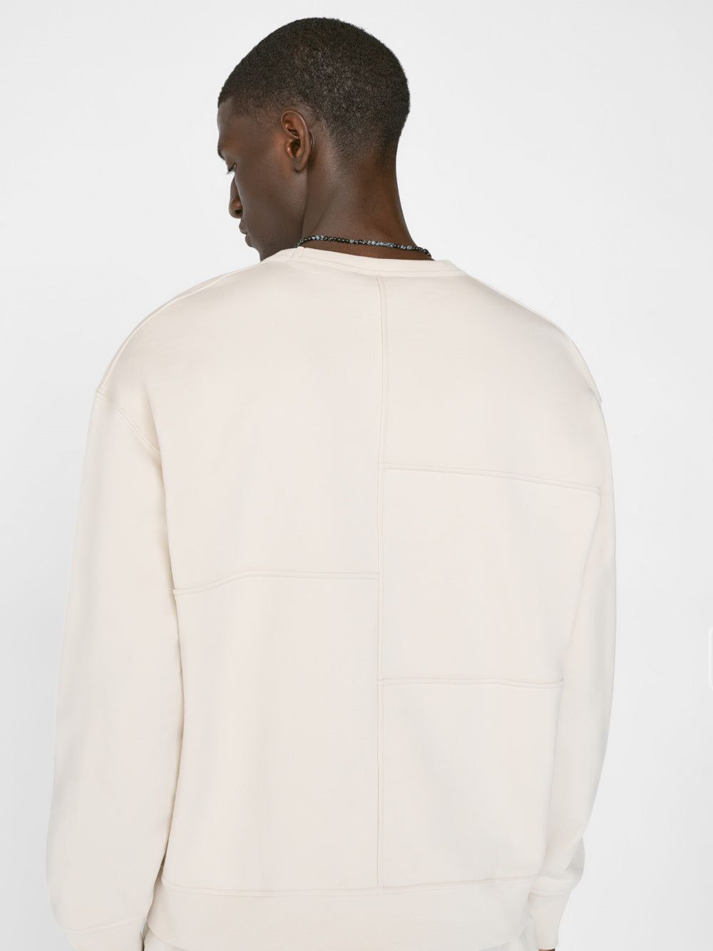FRAME Embossed Crewneck -- White Beige sold by Frame Denim product image thumbnail 4