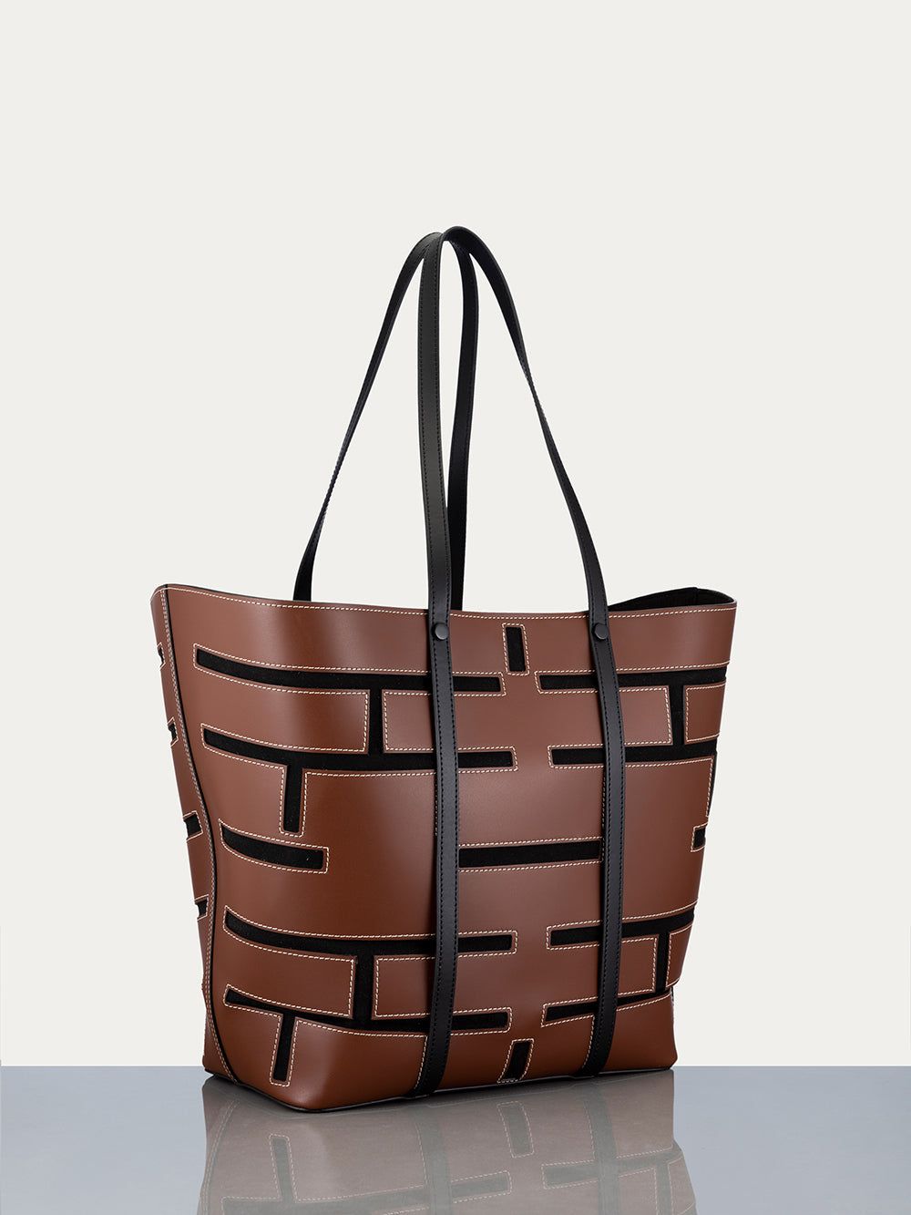 Plaque Cut Out Tote -- Tobacco sold by Frame Denim product image thumbnail 2