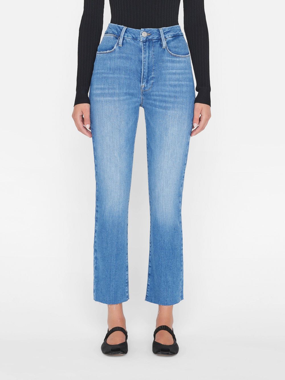 Le Super High Straight Crop -- Drizzle sold by Frame Denim product image thumbnail 2