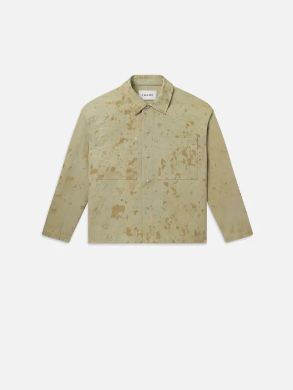 Painted Denim Shirt Jacket -- Washed Denim sold by Frame Denim