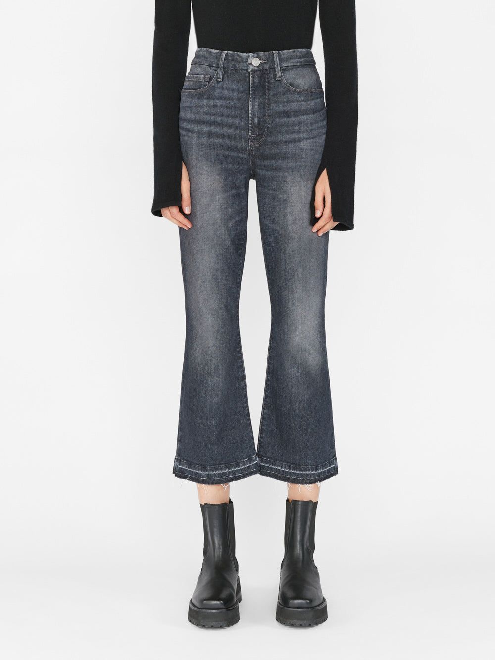 Le Super High Crop Mini Boot -- Black Oak sold by Frame Denim product image thumbnail 2