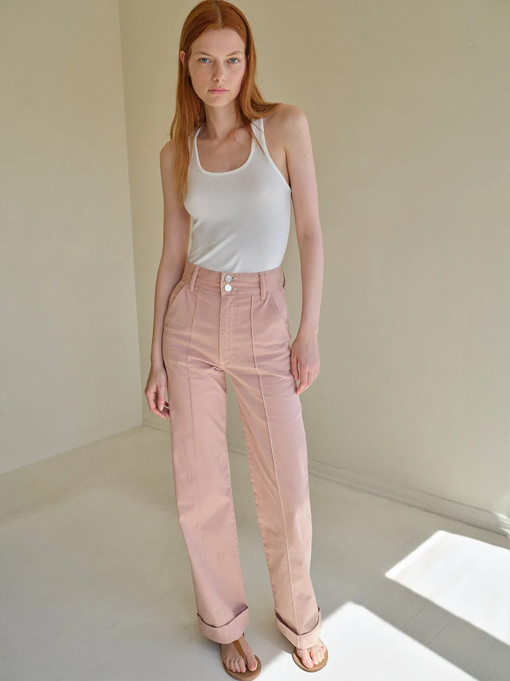 70's Cuffed Straight -- Rose sold by Frame Denim product image thumbnail 2