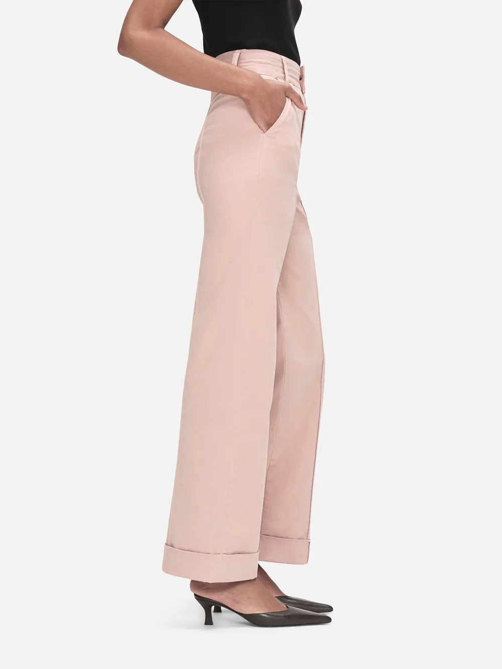 70's Cuffed Straight -- Rose sold by Frame Denim product image thumbnail 5