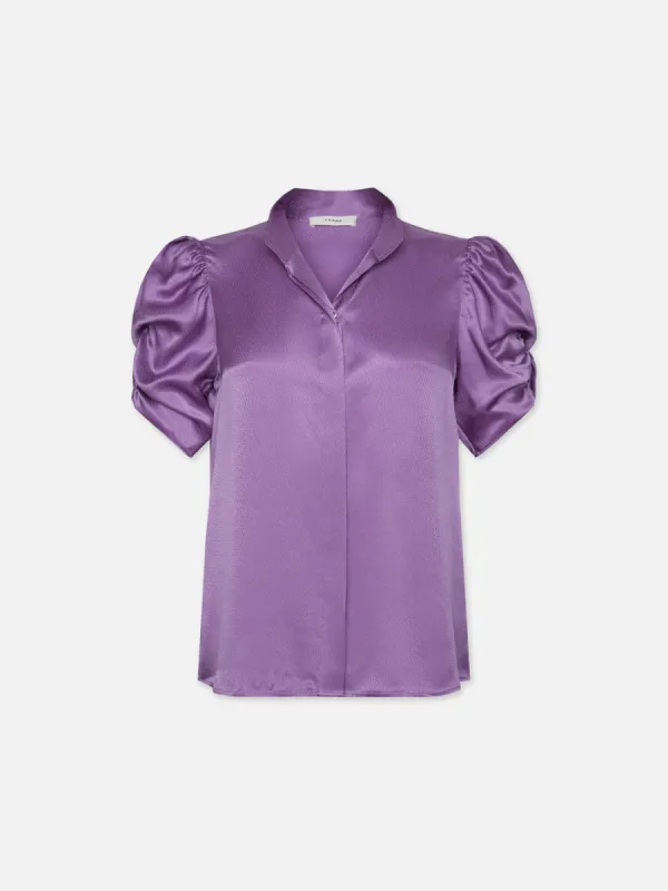 Puff Sleeve Blouse -- Orchid made by Frame Denim