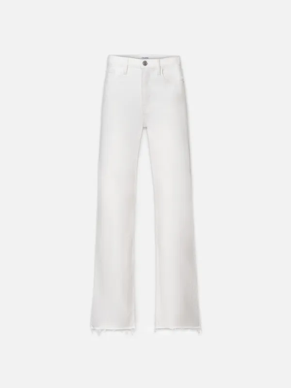 Le Jane Wide Leg Raw Fray -- Au Natural Clean sold by Frame Denim