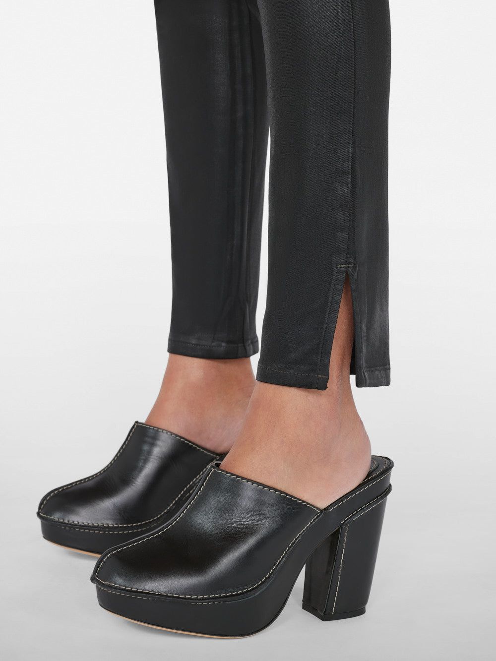 The Jetset Skinny Crop -- Noir Coated sold by Frame Denim product image thumbnail 4