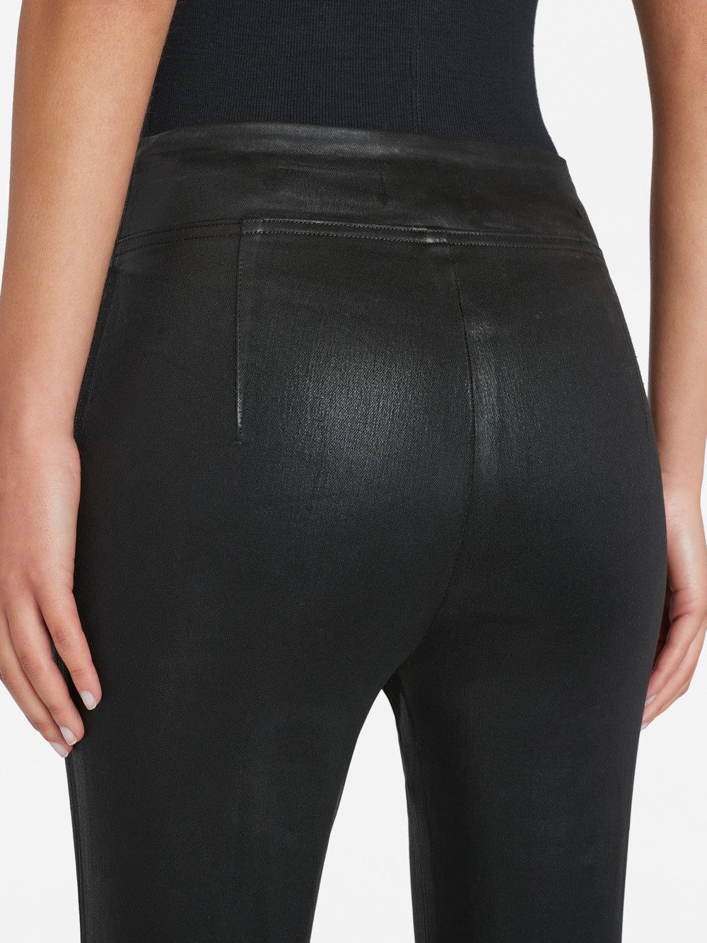 The Jetset Skinny Crop -- Noir Coated sold by Frame Denim product image thumbnail 5