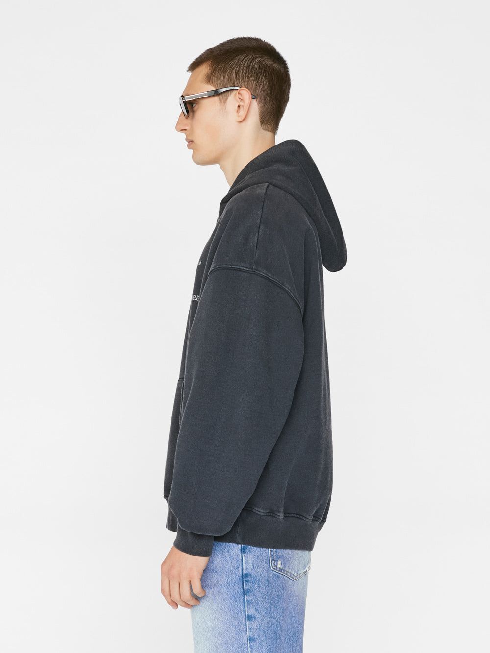 Faded Washed Hoodie -- Faded Black sold by Frame Denim product image thumbnail 5