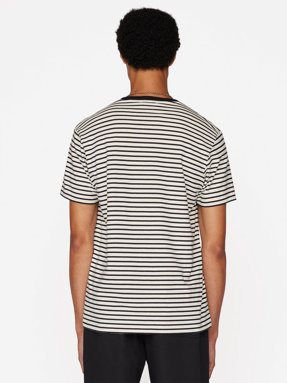 Frame Stripe Tee -- Off White/Noir Multi sold by Frame Denim product image thumbnail 5