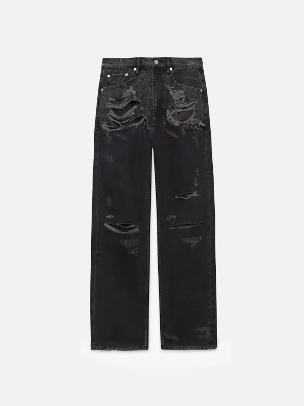 The Boxy Jean Partial Destruction -- Durban Destruct sold by Frame Denim