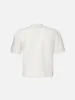 Embroidered Short Sleeve Shirt -- White sold by Frame Denim