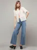 Embroidered Short Sleeve Shirt -- White sold by Frame Denim