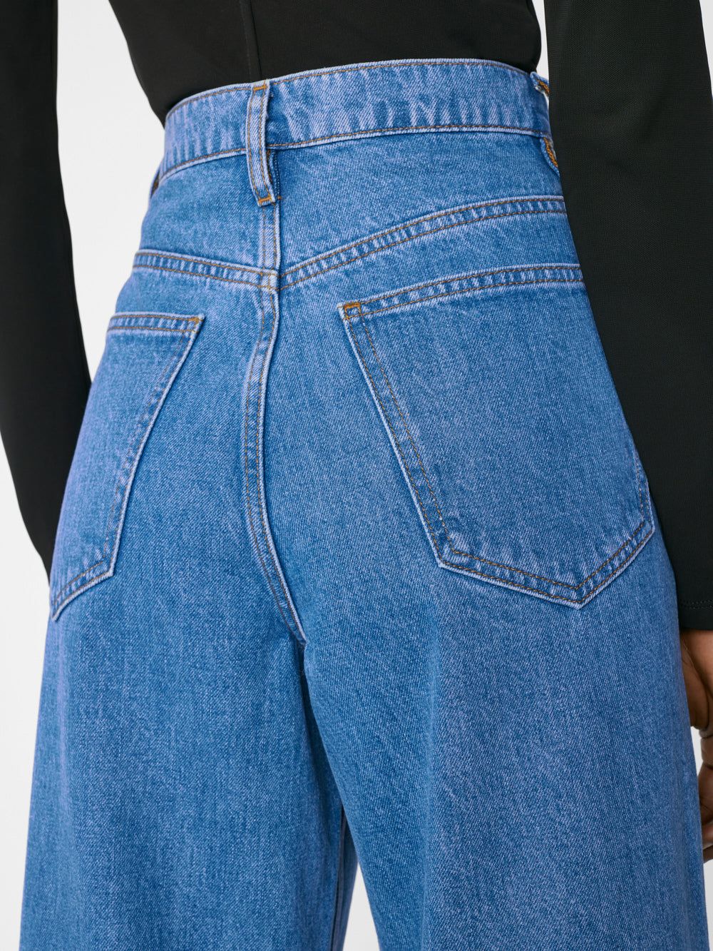 Rolled High Rise Wide Leg -- Meadow sold by Frame Denim product image thumbnail 5