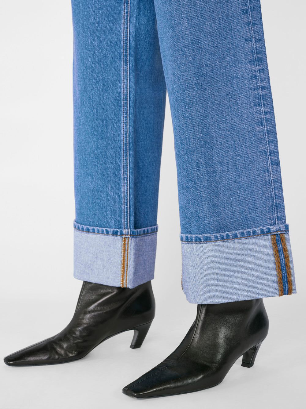 Rolled High Rise Wide Leg -- Meadow sold by Frame Denim product image thumbnail 2