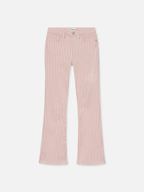 Le Crop Mini Boot -- Dusty Pink Stripe sold by Frame Denim