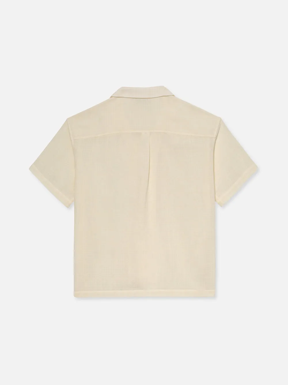 Short Sleeve Camp Collar Shirt -- Off White sold by Frame Denim product image thumbnail 4