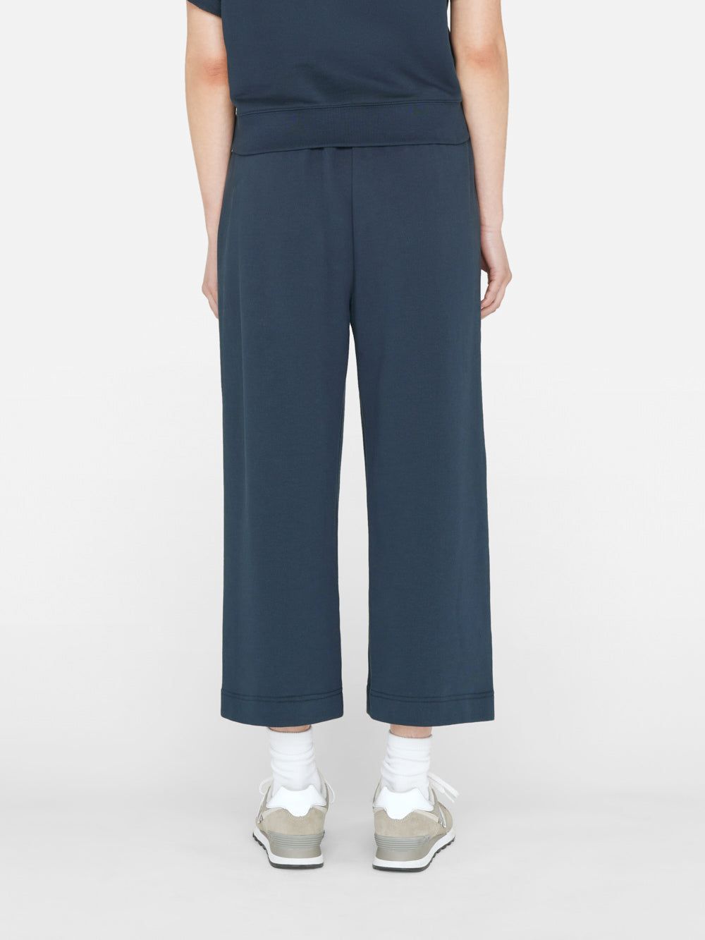 Cropped Wide Leg Sweatpant -- Navy sold by Frame Denim product image thumbnail 6
