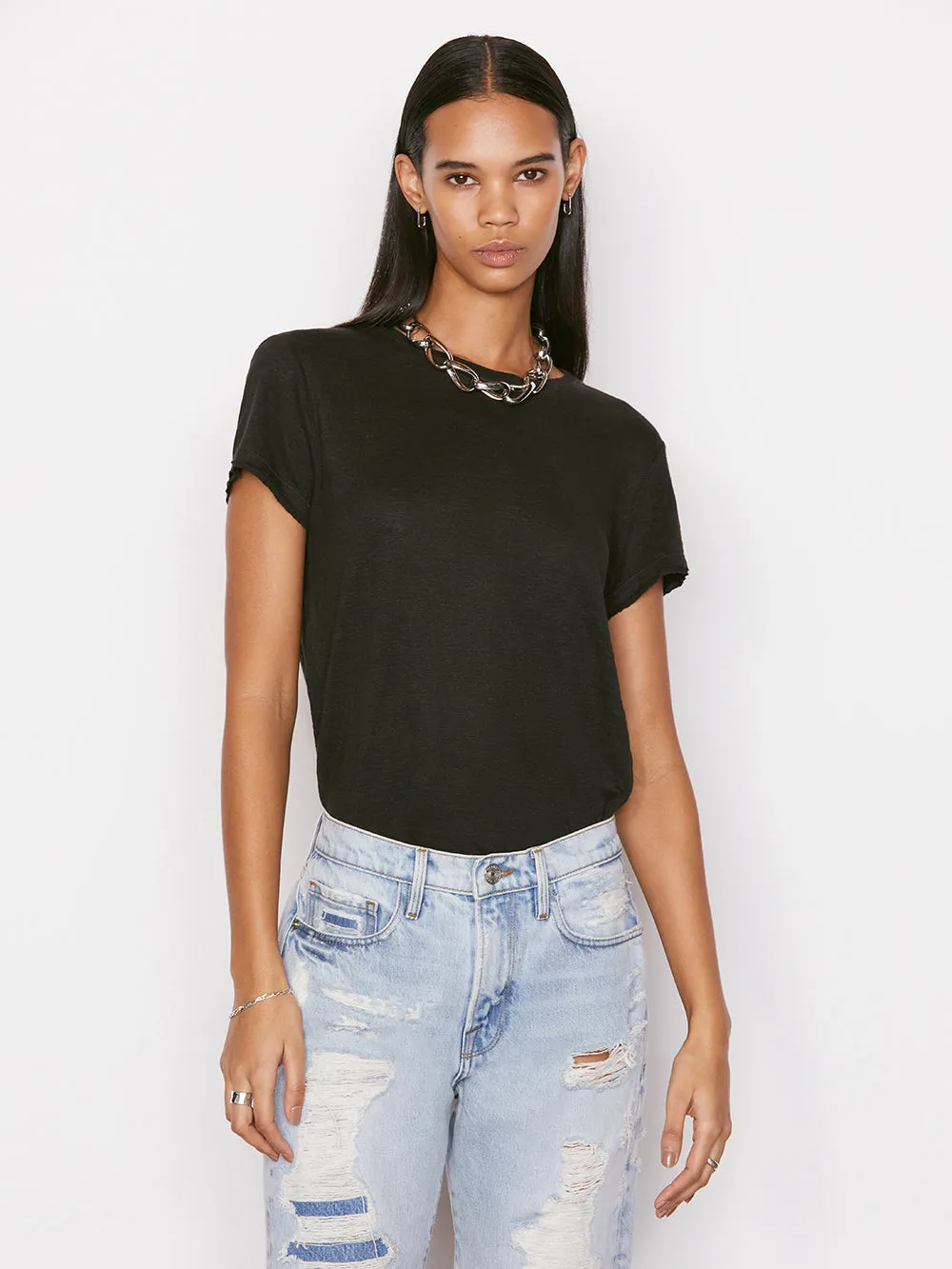 Easy True Tee -- Noir sold by Frame Denim product image thumbnail 2