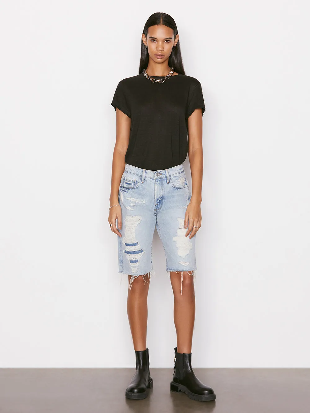 Easy True Tee -- Noir sold by Frame Denim product image thumbnail 3