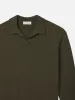 Silk Blend Polo Sweater -- Dark Olive sold by Frame Denim
