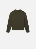 Silk Blend Polo Sweater -- Dark Olive sold by Frame Denim