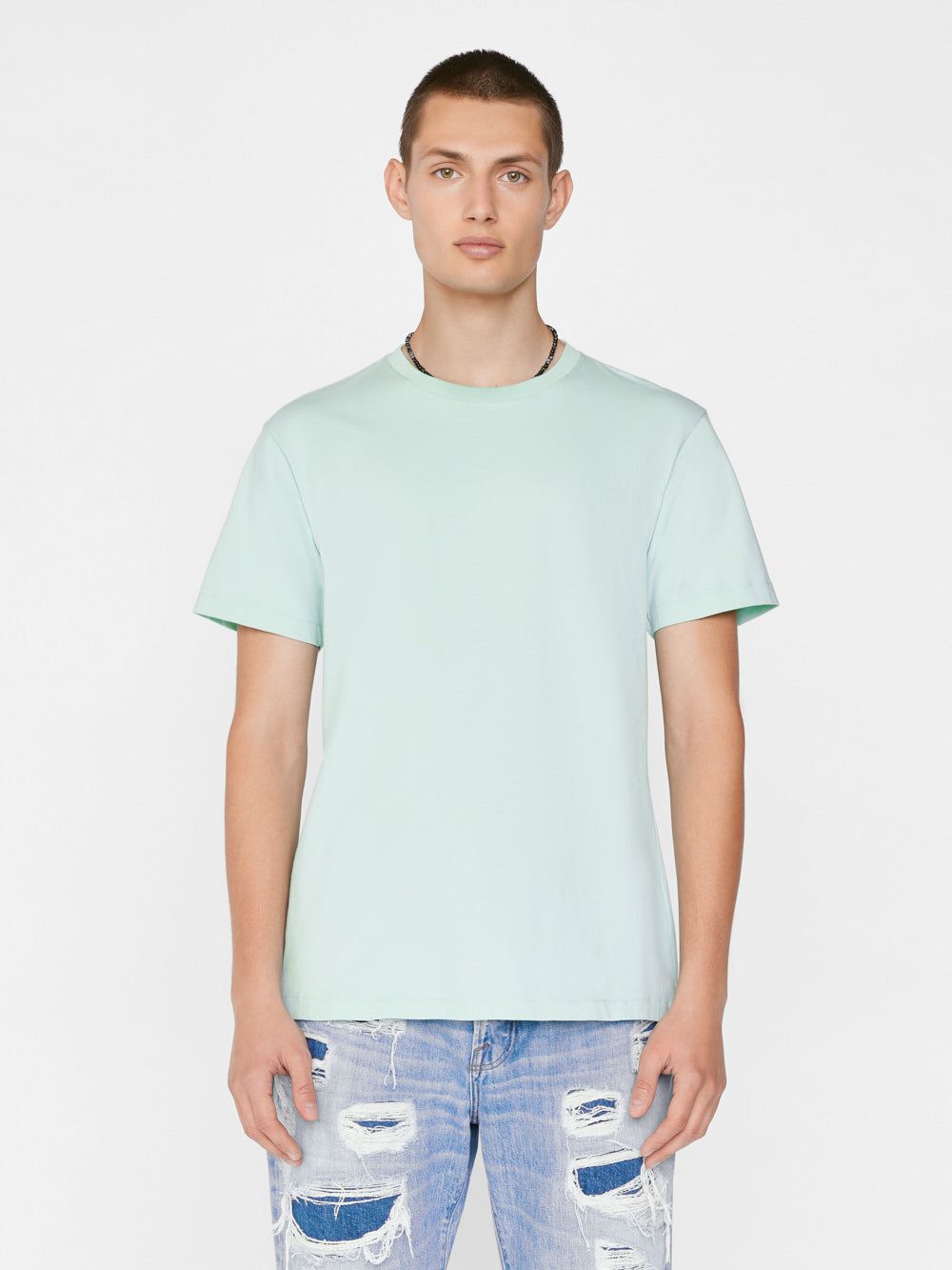 FRAME Logo Tee -- Mint Blue sold by Frame Denim product image thumbnail 3