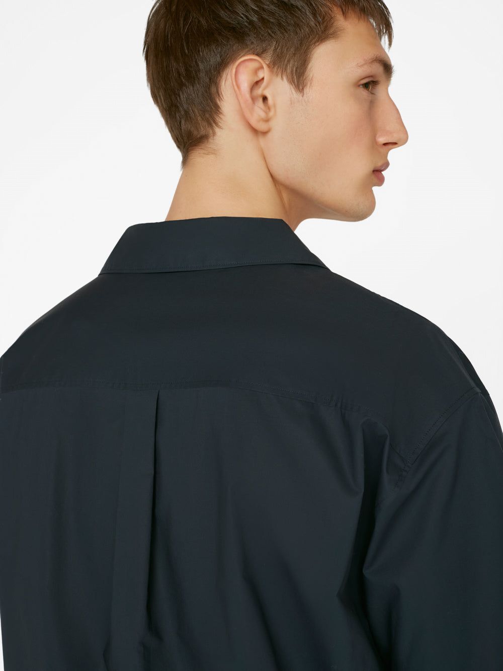Soft Cotton Camp Collar Shirt -- Dark Navy sold by Frame Denim product image thumbnail 5