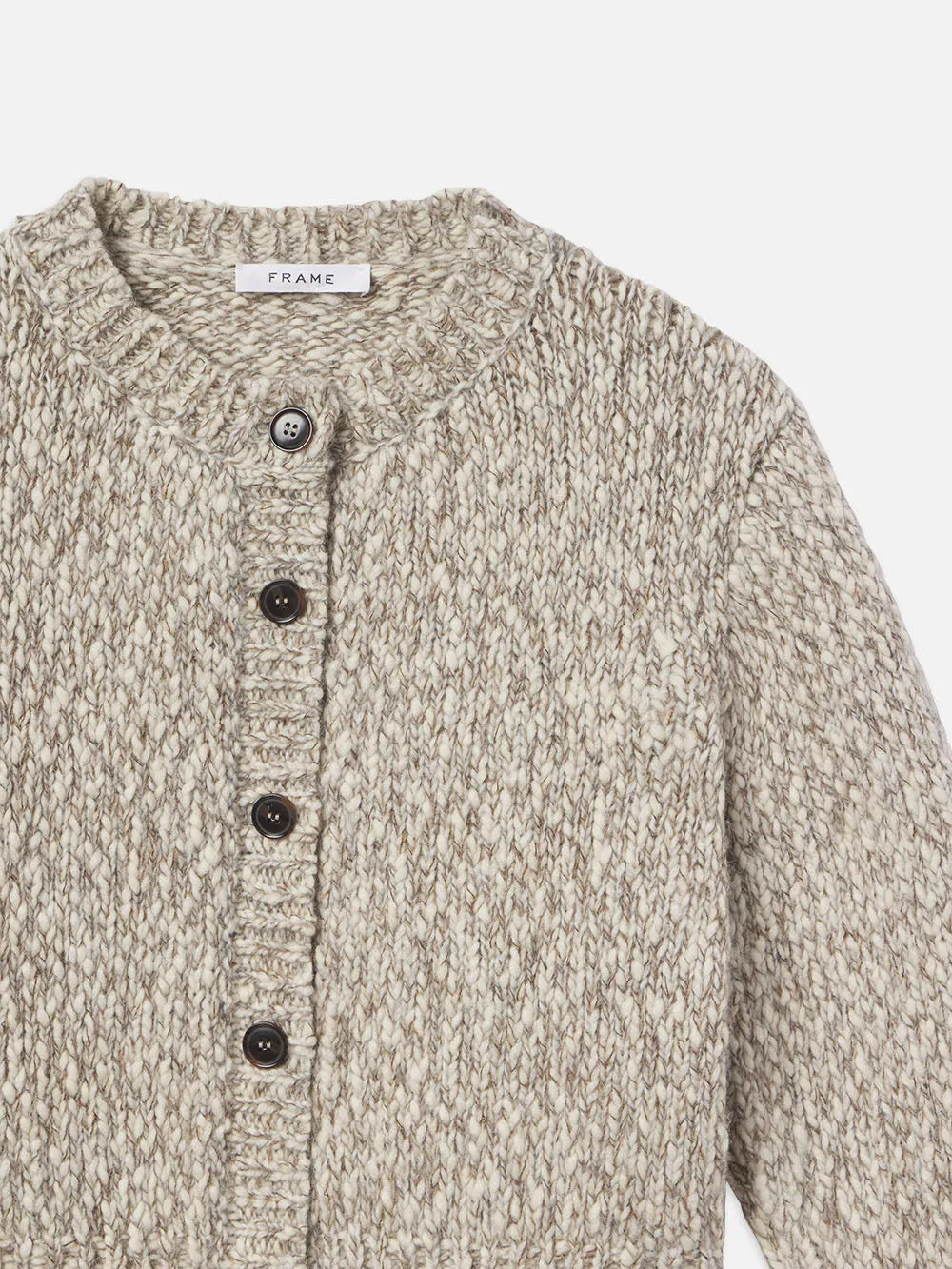 Marl Cardi Sweater -- Cream Multi sold by Frame Denim product image thumbnail 3