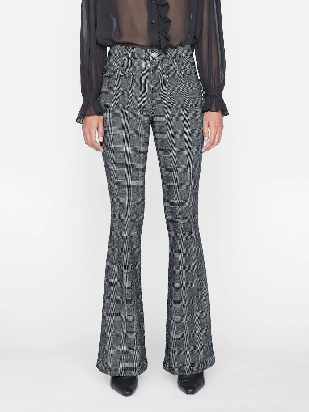Le Bardot Flare -- Noir Multi sold by Frame Denim product image thumbnail 3
