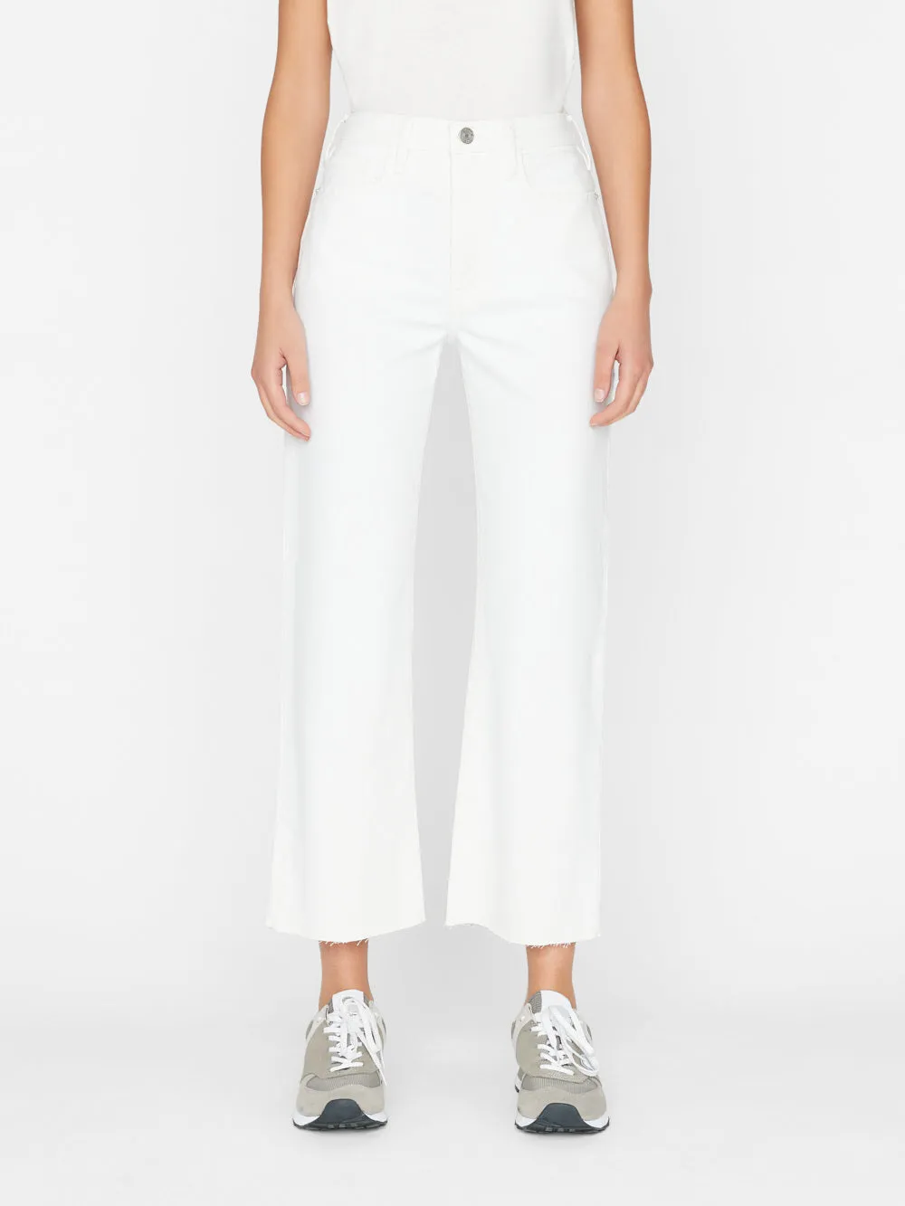 Le Jane Crop -- Blanc sold by Frame Denim product image thumbnail 2