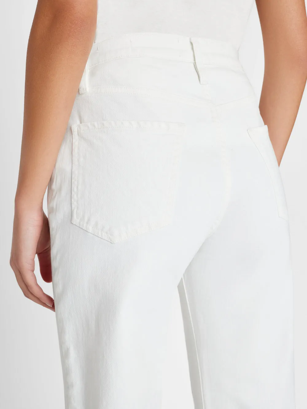 Le Jane Crop -- Blanc sold by Frame Denim product image thumbnail 4