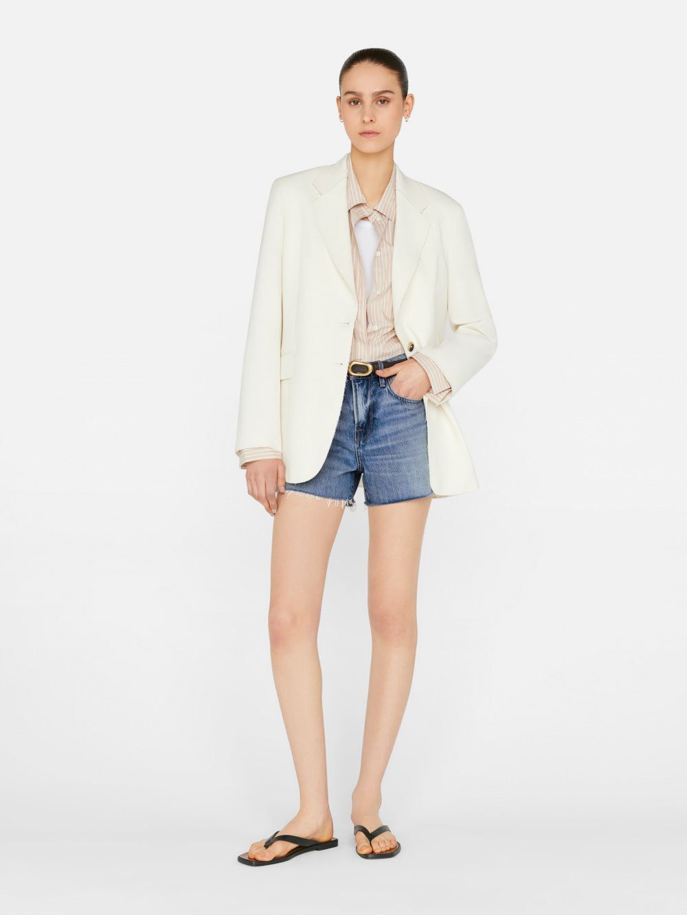 Le Brigette Short -- Downpour sold by Frame Denim product image thumbnail 3