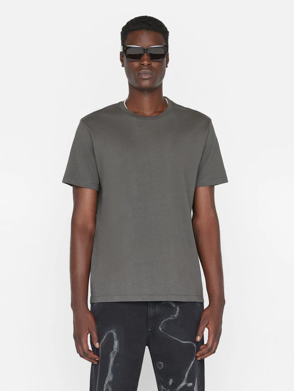 FRAME Logo Tee -- Charcoal Grey sold by Frame Denim product image thumbnail 3