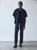 Short Sleeve Camp Collar Shirt -- Dark Navy sold by Frame Denim