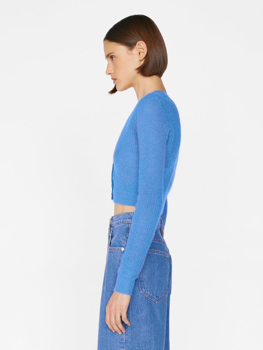 Shrunken Cardi -- Cornflower Blue sold by Frame Denim product image thumbnail 5