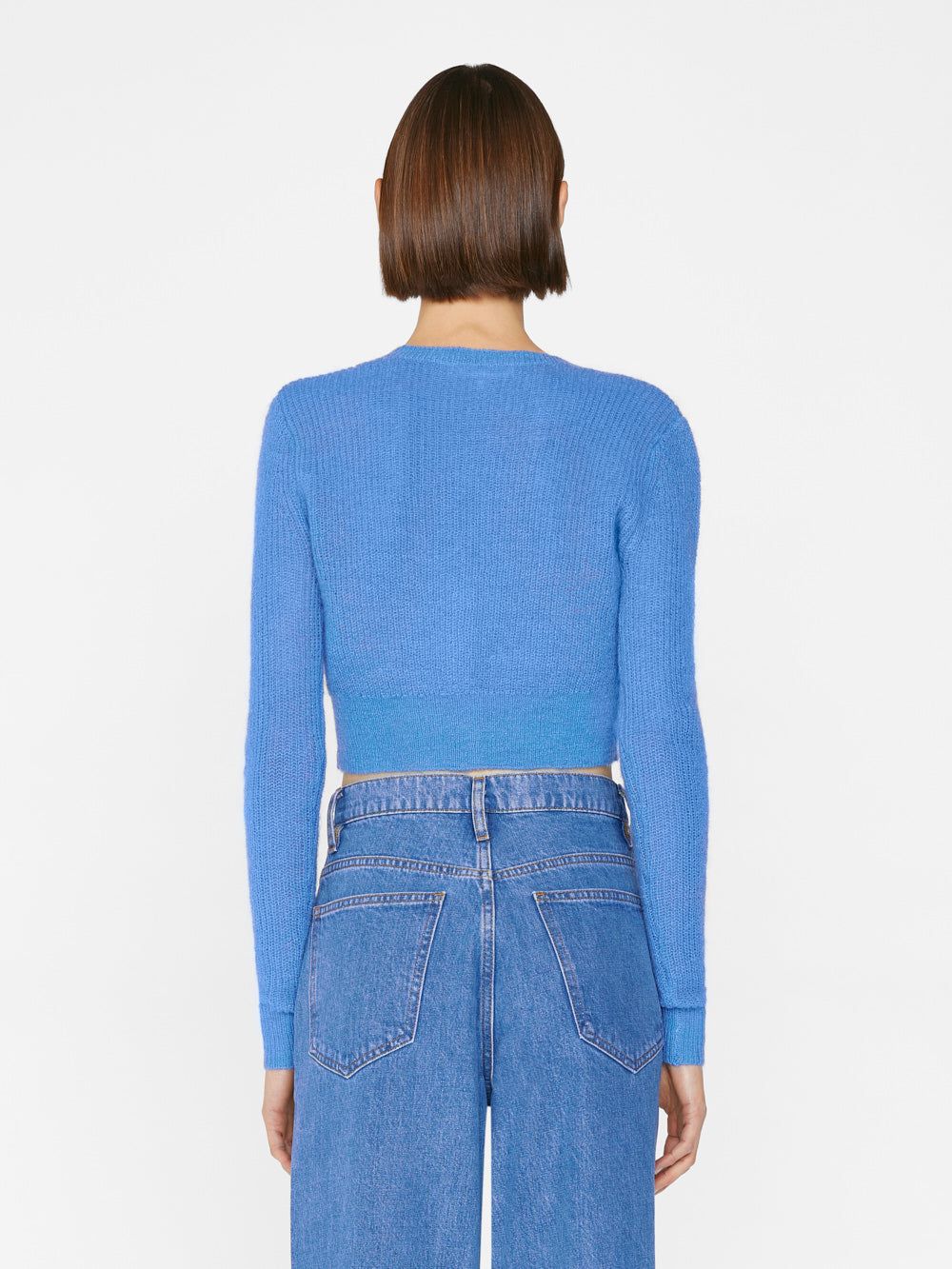 Shrunken Cardi -- Cornflower Blue sold by Frame Denim product image thumbnail 6