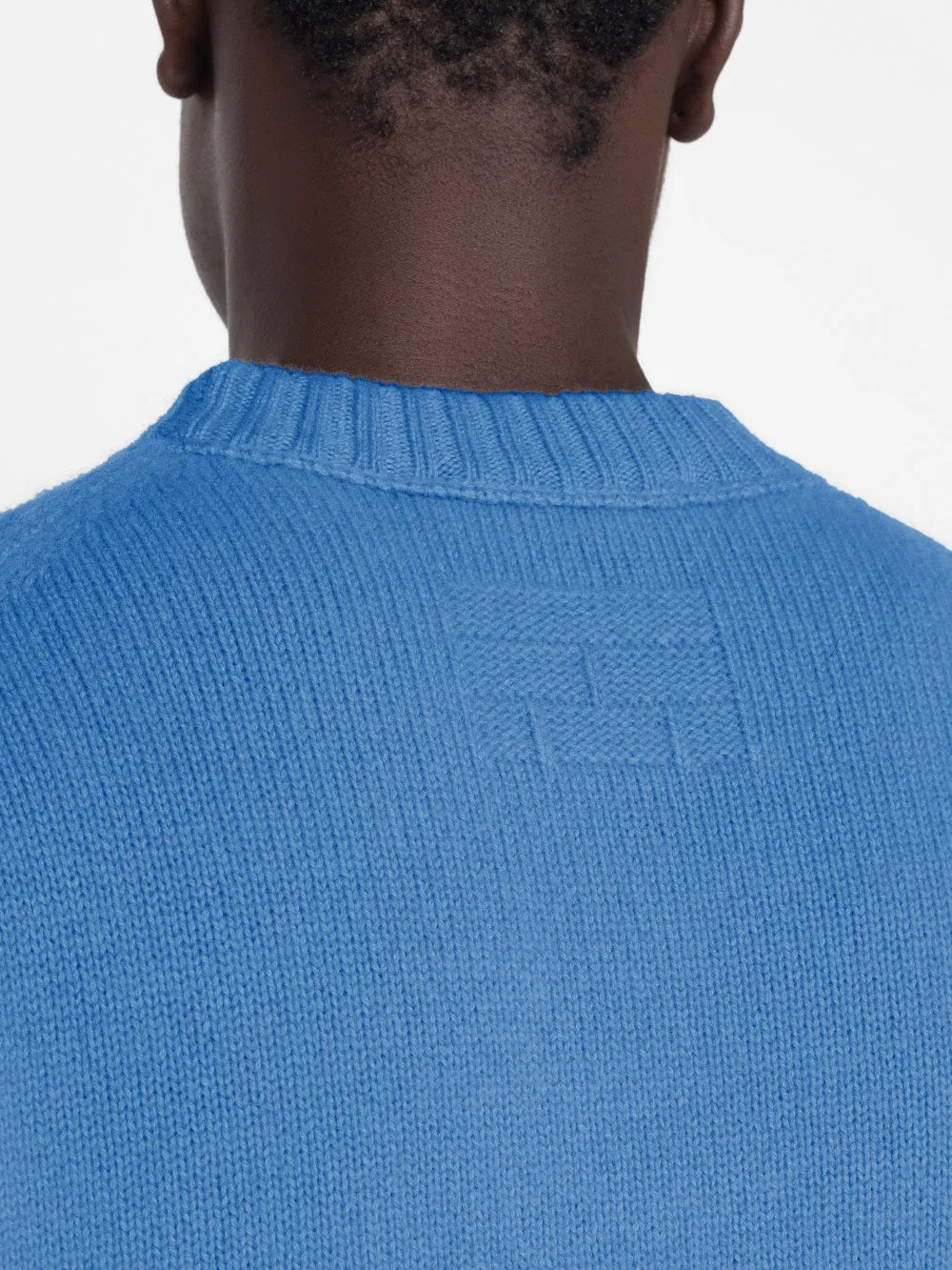 The Cashmere Crewneck Sweater -- Bright Blue sold by Frame Denim product image thumbnail 3