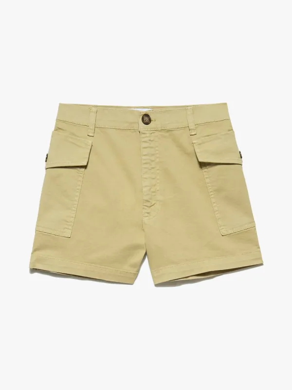 Patch Pocket Utility Short -- Washed Tan sold by Frame Denim