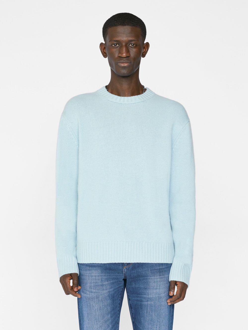 The Cashmere Crewneck Sweater -- Mint Blue sold by Frame Denim product image thumbnail 2