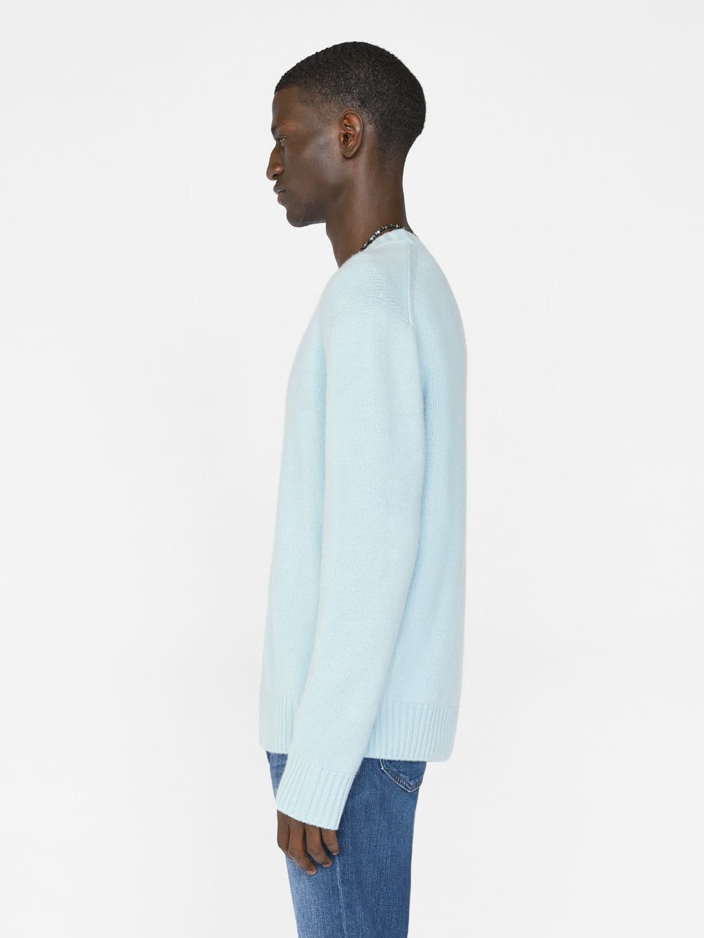 The Cashmere Crewneck Sweater -- Mint Blue sold by Frame Denim product image thumbnail 4
