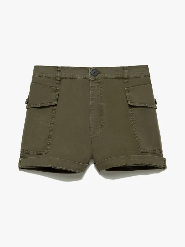 Patch Pocket Utility Short -- Washed Fatigue made by Frame Denim