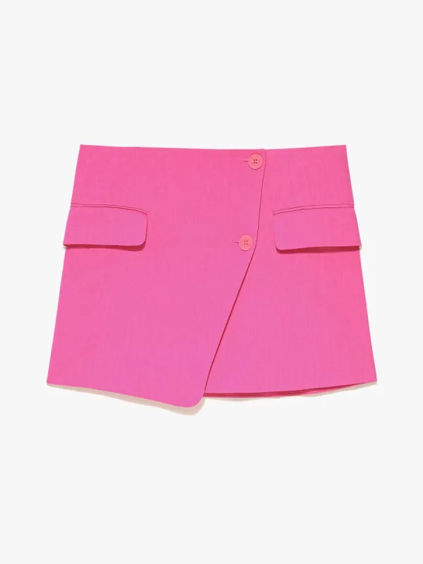Blazer Button Skirt -- Flamingo made by Frame Denim