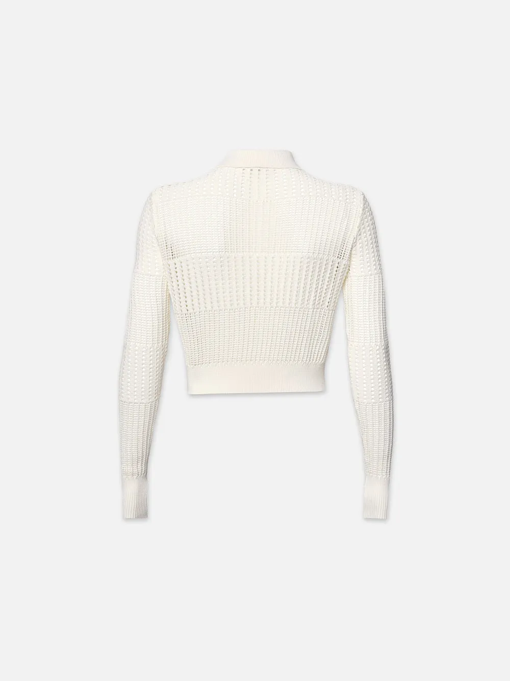 Shrunken Crochet Cardi -- Off White sold by Frame Denim product image thumbnail 4
