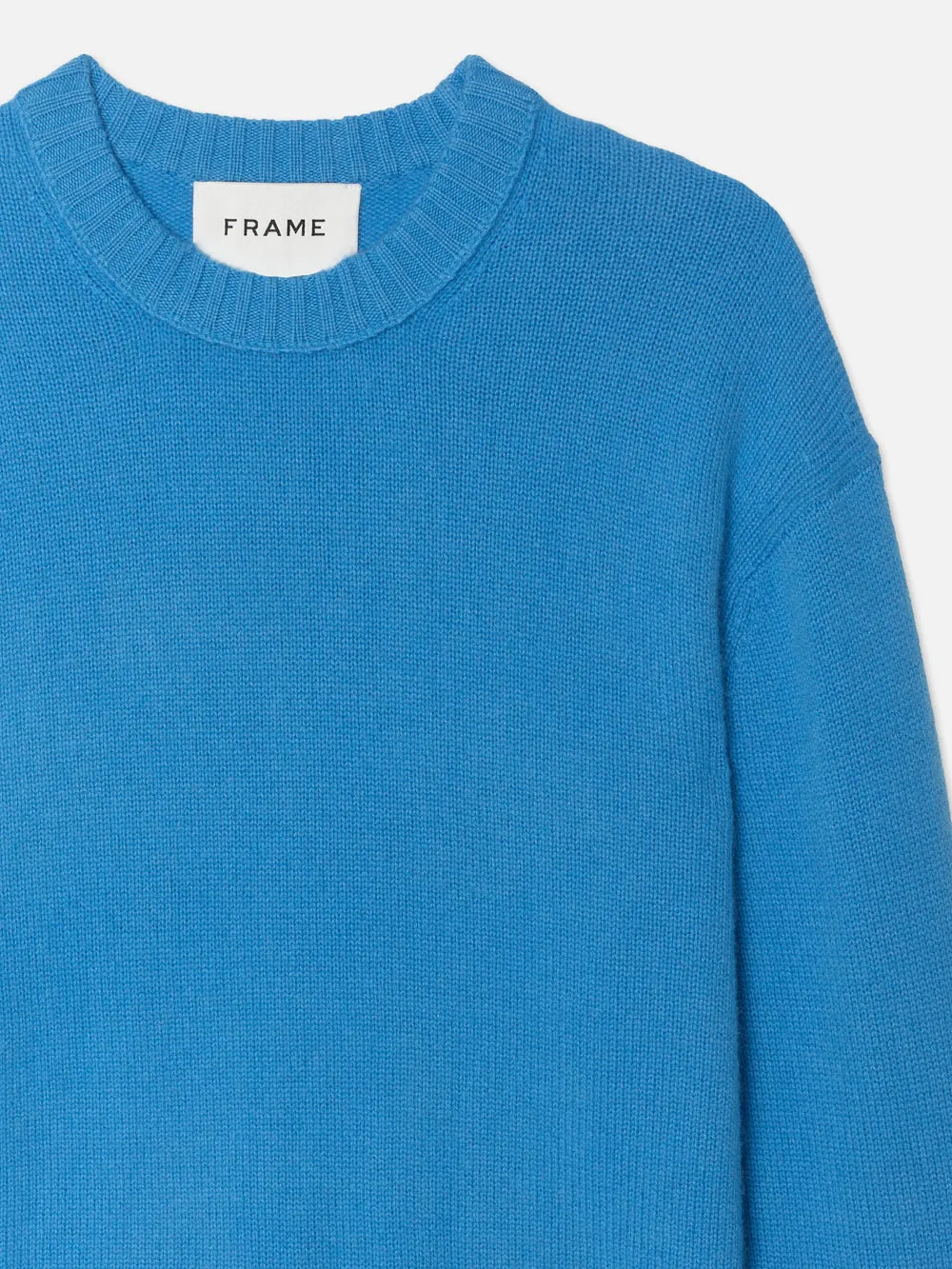 The Cashmere Crewneck Sweater -- Pop Blue sold by Frame Denim product image thumbnail 2