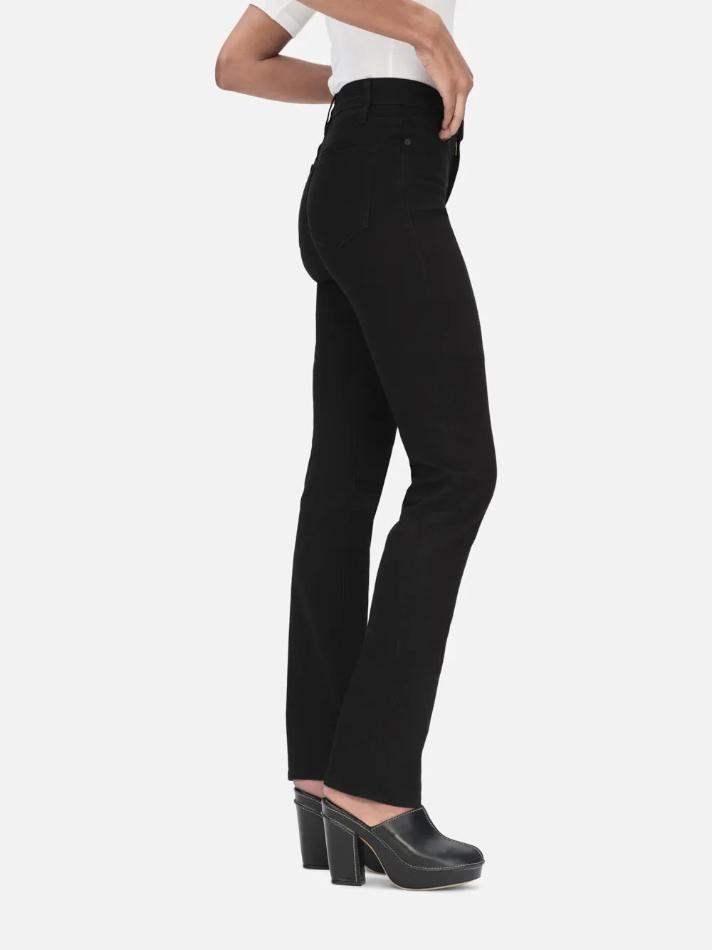 Le High Straight Long -- Blackfinn sold by Frame Denim product image thumbnail 4