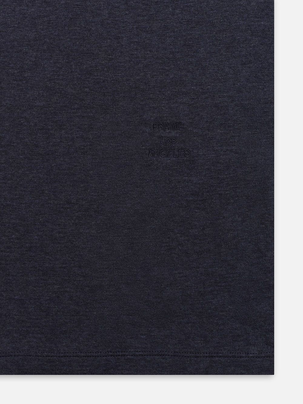 Duo Fold Long Sleeve Crew -- Heather Midnight Navy sold by Frame Denim product image thumbnail 3