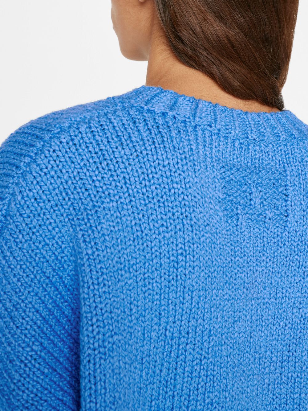 Oversized Cropped Crew Sweater -- Cornflower Blue sold by Frame Denim product image thumbnail 5