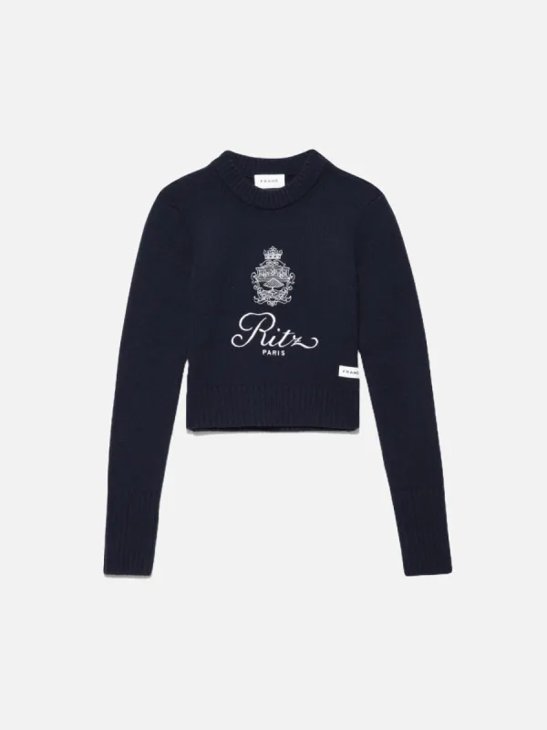 Ritz Women's Cashmere Sweater -- Navy sold by Frame Denim